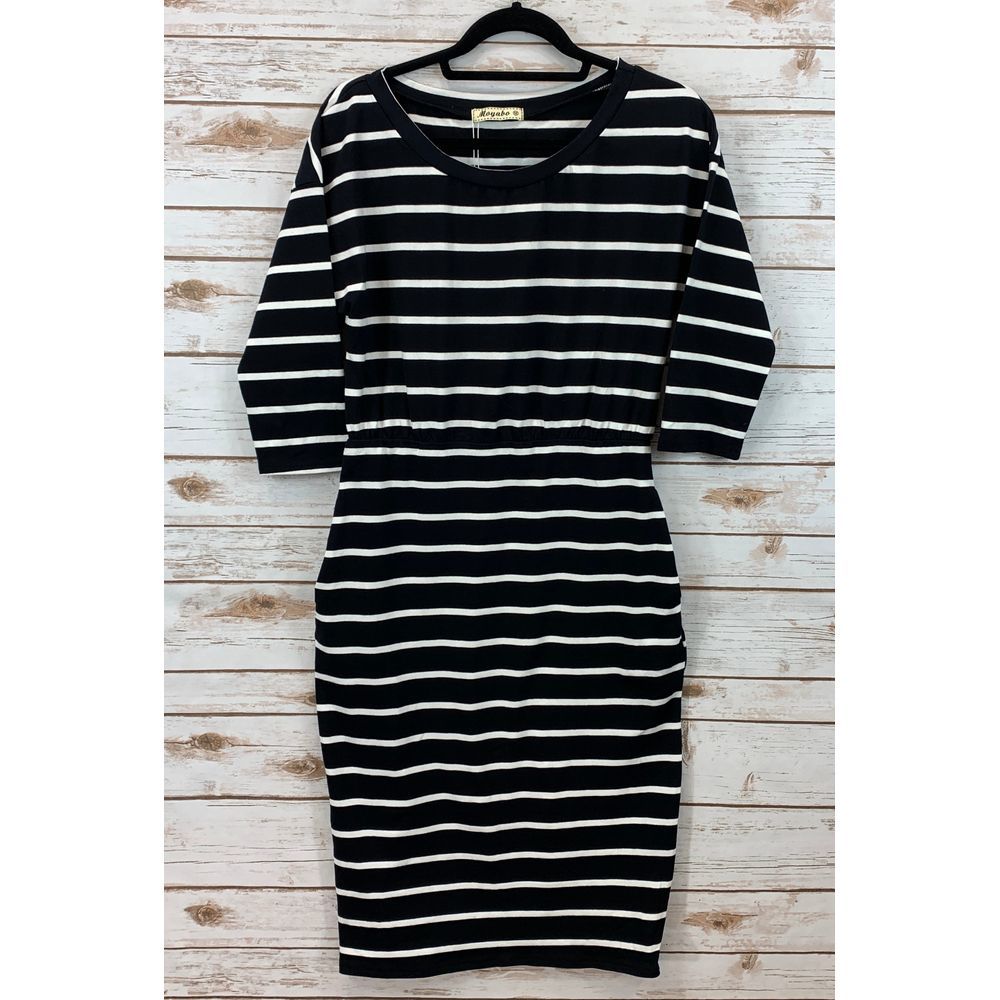 Moyabo 3/4 Sleeve Casual Office Pencil Dress - Picture 1 of 7